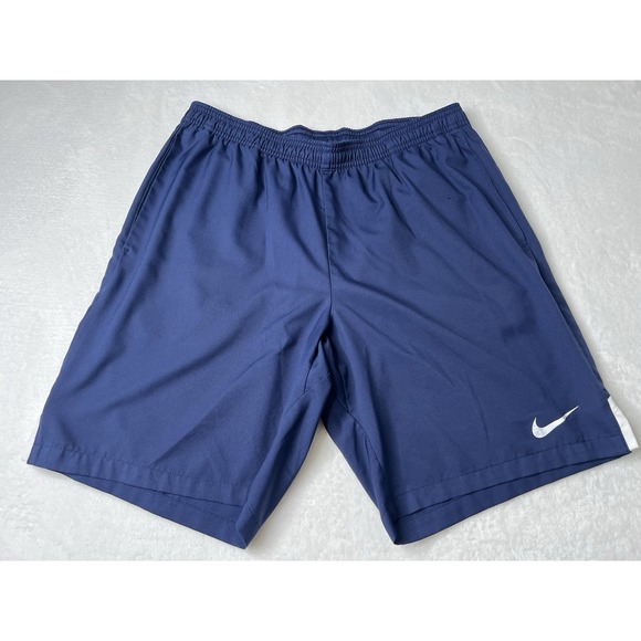 Nike x Hype Mens Activewear Athletic Sporty Dri-Fit‎ Navy Shorts Size L - Picture 1 of 8